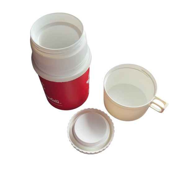 Vintage Campbell's Soup Thermos Ice Skating Snowman Alladinware 7” - Picture 3 of 4